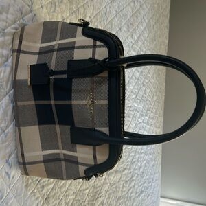 Kate spade used bag, black plaid, non smoking home  see pictures for details